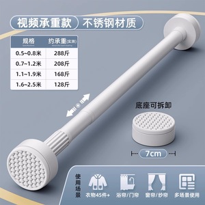 Tringle à rideau de douche d'angle extensible et moderne de luxe, sans perçage, pour la décoration de la maison et de l'école. - Product Image 4