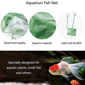 Lưới Đánh Cá Bể Cá Lưới Đánh Cá Bằng Nylon Nhỏ Có Tay Cầm Bằng Nhựa Cho Bể Cá 8Inch/6Inch/5Inch/4Inch Màu Xanh Lá Cây - Product Image 5