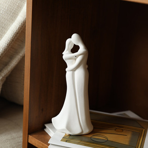 Vaso da Tavolo in Ceramica <span class=keywords><strong>Moderno</strong></span> Scandinavo, Ornamenti Artistici per Coppie, <span class=keywords><strong>Arredamento</strong></span> per Soggiorno, Mobile TV, Regali di Nozze, Stile Delicato - Product Image 4