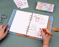 Carpeta de cuero PU personalizada para oficina, portafolio prémium con 6 anillos de sujeción, Padfolio con cierre de hebilla magnética
