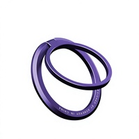 Support de téléphone portable magnétique ultra-fin HXC HXC-A0098 avec anneau métallique pliable, rotation à 360°, utilisation sur bureau