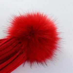Womens Winter Ribbed Beanie Crossed Cap Chunky Cable <b>Pompom</b> Soft Warm Pom Knit <b>Hat</b> Promotion Gift - Product Image 3