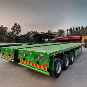 工厂廉价40英尺45英尺集装箱平板平板半挂车待售 - Product Image 2