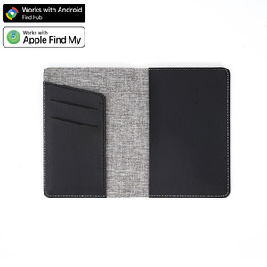 ที่ใส่พาสปอร์ตอัจฉริยะแบบไฮบริด ได้รับการรับรอง MFi ป้องกันการสูญหาย สำหรับ <span class=keywords><strong>IOS</strong></span> พร้อมระบบค้นหาตำแหน่งทั่วโลก และวัสดุหนัง - Product Image 5