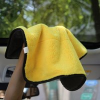 Vente en gros 40*40cm 500gsm 800gsm Serviette de lavage de voiture de luxe absorbante double face Serviette en microfibre Serviette de séchage de nettoyage de voiture