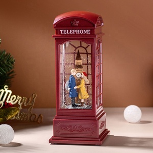 Nuevo Producto, Lámpara de Viento con Forma de Cabina Telefónica para Parejas, Regalo de Cumpleaños o San Valentín para Novia, Decoración, Lámpara de Viento Hecha a Mano, Globo de Nieve - Product Image 5