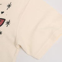 Nouveauté été, t-shirt à manches courtes en maille gaufrée imprimé vintage, style streetwear américain, pour hommes