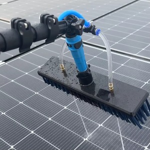 Perche télescopique en aluminium et fibre de carbone 3,6-10,8 m, brosse de nettoyage de panneaux solaires avec distributeur de savon, nettoyeur de vitres télescopique - Product Image 5