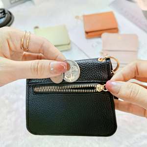 Wholesale <b>Women</b> Credit Holder Girls <b>Wallets</b> Coin <b>Purse</b> High Quality Handmade Pu Leather Mini Card <b>Wallet</b> - Product Image 3