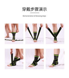 Manicotto di compressione <span class=keywords><strong>per</strong></span> cavigliera con spalline regolabili avvolgente elastico <span class=keywords><strong>per</strong></span> fascite plantare - Product Image 6