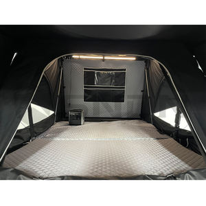 SNDN 4x4 Grote Ruimte Zwarte Camping Waterdichte Aluminium Hoge Kwaliteit Opklapbare Hard Shell Dak <span class=keywords><strong>Tent</strong></span> Dakdrager Top <span class=keywords><strong>Tent</strong></span> - Product Image 5