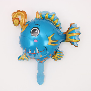 Ballons en aluminium en gros, mini ballons en mylar animaux marins de dessin animé (homard et dauphin), ballons thème océan pour la décoration de fêtes d'anniversaire d'enfants - Product Image 2