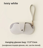 Étui de rangement portable et tendance pour lunettes de soleil pour femmes, anti-pression, forme irrégulière, avec clip, organisateur de lunettes
