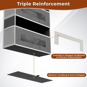 1 paquet d'organiseurs à suspendre derrière la porte à 5 niveaux, 33x15x85cm, avec 10 poches en filet pour le rangement derrière les portes - Product Image 3