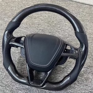 Volante Sportivo in Fibra di Carbonio per <span class=keywords><strong>Ford</strong></span> Mondeo EDGE, Personalizzabile con Cuciture Rosse in Pelle, <span class=keywords><strong>Accessori</strong></span> Auto - Product Image 4