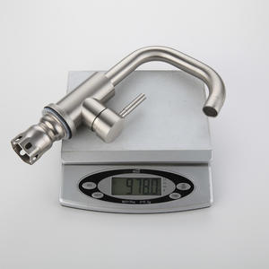 Grifo de Lavabo Monomando de Acero Inoxidable con Válvula de Cerámica, Diseño Minimalista, Montaje en Cubierta, Grifo de Fregadero de un Solo Orificio - Product Image 3