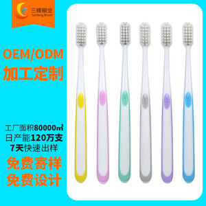 Brosse à dents personnalisable à tête petite, poils souples en nylon, pour usage domestique adulte, design coloré pour le nettoyage quotidien des dents - Product Image 5