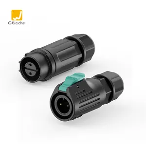 Groothandel Lp12 Laagspanning Waterdichte Ebike Batterij Voedingskabel Connector 2 Pinnen Waterdichte Ip68 Connector