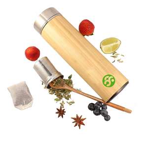 中国直销绝缘生态 500ML 木制不锈钢水瓶 - Product Image 5