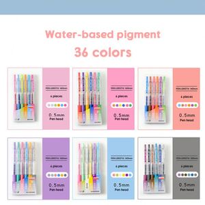 Wholesale Creative 0.5mm Gel Pen Morandi Color Neutral Pen Box 6 Sets Color Gel Ink Pen Stationery Office Supplies - Product Image 3