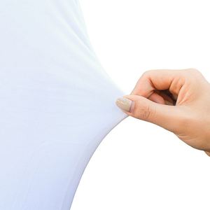 Wholesale Spandex <b>Chair</b> Cover White Color Stretch 100 Pcs Wedding Seat Cover for <b>Chair</b> - Product Image 3