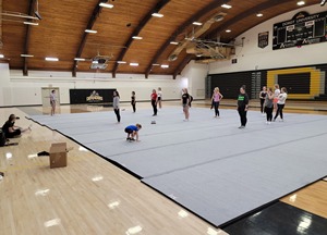 42ft * 6ft pas cher rouge rouleau <span class=keywords><strong>tapis</strong></span> de pom-pom girl <span class=keywords><strong>tapis</strong></span> en mousse collée enrouler <span class=keywords><strong>tapis</strong></span> de gymnastique <span class=keywords><strong>tapis</strong></span> de joie pour culbuter - Product Image 5