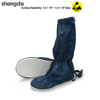 Couvre-chaussures antistatiques ESD pour salle blanche, semelle souple en PVC, sans poussière, antidérapants, pour usine et laboratoire