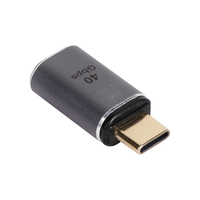Adaptor VCOM Magnetic USB 4.0 Tipe C ke C Berbahan Aluminium Alloy OTG 40Gbps Data 8K Video Pengisian Daya 100W untuk Ponsel Laptop
