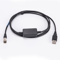 Câble de données pour station totale avec connecteur 6 broches et USB FC-24USB (WIN10)
