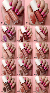 Brillant à lèvres <span class=keywords><strong>rose</strong></span> brillant de marque privée brillant scintillant rouge à lèvres liquide longue durée hydrater nude <span class=keywords><strong>pailleté</strong></span> brillant à lèvres bio végétalien - Product Image 4