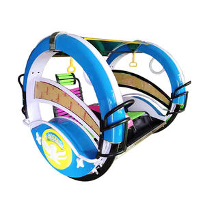 Leba-Voiture à bascule électrique double pour enfants, métal durable, anglais, pour centre commercial, décrochage chronométré. - Product Image 3