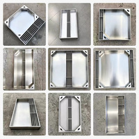 Grille de drain moderne en acier inoxydable - Durable et anti-corrosion pour immeubles de bureaux et entrepôts