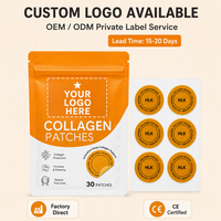 HLK Collagen Patches 30PCS Dukungan Kolagen Mendalam Meningkatkan Kekencangan dan Elastisitas Mengurangi Garis Halus Bersertifikat CE OEM ODM Logo Kustom MOQ Rendah