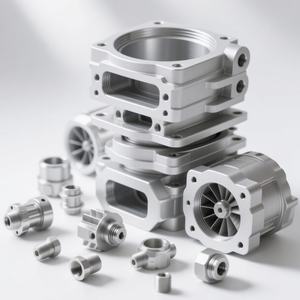 อะไหล่เครื่องกัด CNC แบบกำหนดเองชิ้นส่วนความแม่นยำสูง5แกน CNC สำหรับงานกัดอลูมิเนียมสแตนเลสชิ้นส่วนความแม่นยำสูง - Product Image 1