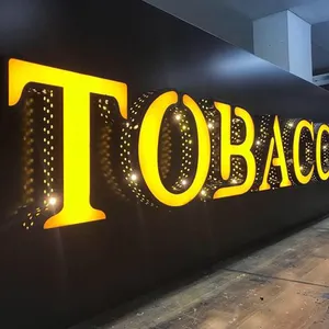 Custom Glow In The Dark Led Illuminated Sign 3d Channel Letter Sign Led Electronic Signs