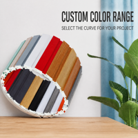 Grille rotative WPC personnalisée pour revêtement de colonne, cloison incurvée, fourniture pour projets d'aménagement intérieur