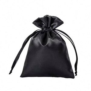 Sacs promotionnels en soie à cordon coulissant avec logo personnalisé, idéaux pour les cadeaux - Prix de gros - Product Image 2