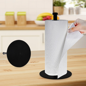 Kitchen Accessories Napkins Rack Solid Paper Towel <strong>Holder</strong> Countertop <strong>Black</strong> Paper <strong>Roll</strong> <strong>Holder</strong> Metal Standing <strong>Toilet</strong> Paper <strong>Holder</strong> - Product Image 4