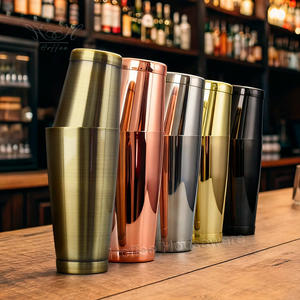 28oz + 18oz (850 + 550ml) บอสตันชุดบาร์เชคเกอร์กระป๋องสแตนเลสสตีลถ่วงน้ำหนัก - Product Image 1