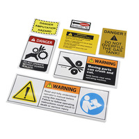 Étiquettes d'avertissement haute température personnalisées, durables, pour la sécurité des équipements électriques, imprimées UV, autocollantes