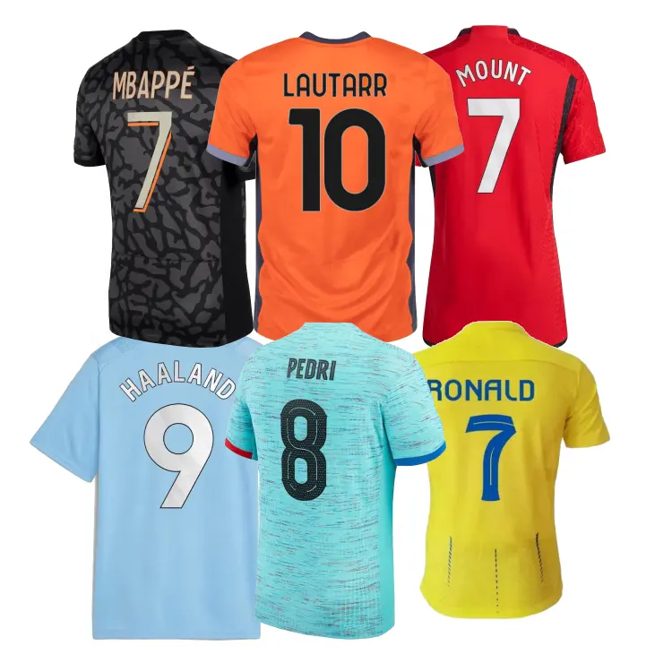 Nouveau 2024 maillot personnalisé qualité maillot de Football thaïlandais ensemble d'uniformes de Football équipe maillot de Football maillot de football