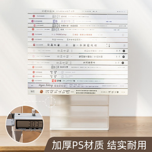 Transparent <b>Rotating</b> Stationery Storage Box 3 Layers Plastic <b>Desk</b> Organizer Shelf For Office Desktops - Product Image 1