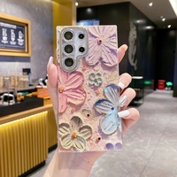 Étui de protection de luxe scintillant avec strass et diamants pour Samsung S23 S24 S25 S26 Plus Ultra