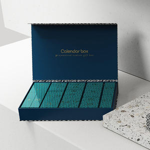 Boîte à rabat personnalisée <span class=keywords><strong>calendrier</strong></span> de l'<span class=keywords><strong>avent</strong></span> boîte en carton emballage cadeau <span class=keywords><strong>bijoux</strong></span> cosmétiques - Product Image 2