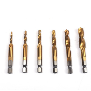 Machuelo Multifuncional Integrado de Acero 4341 de Alta Velocidad para Taladrar, Roscar y Biselado - Product Image 2