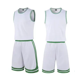 メンズバスケットボール服はカスタマイズ可能通気性バスケットボール服高品質ゲームトレーニングバスケットボール服