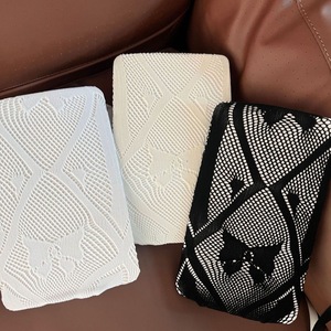 Diamond Shaped Bow Fishnet Pantyhose 0D Sheer Nylon Women Y2K Lolita Style Tights Black White Milky White - Product Image 4