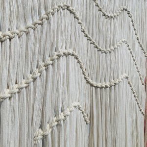 <span class=keywords><strong>Tapisserie</strong></span> <span class=keywords><strong>murale</strong></span> en macramé style vague bohème moderne avec franges douces, décorations <span class=keywords><strong>pour</strong></span> une maison chaleureuse - Product Image 6