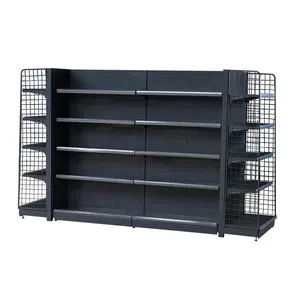 OEM/ODM Metal Supermarket Shelves Gondola Shop Racks With Good Selling Racks for Shops Supermarket