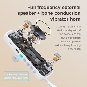 Altavoz portátil de conducción ósea con ruido blanco para dormir, auriculares inalámbricos de música, altavoz de almohada para dormir de lado, salud inteligente - Product Image 5
